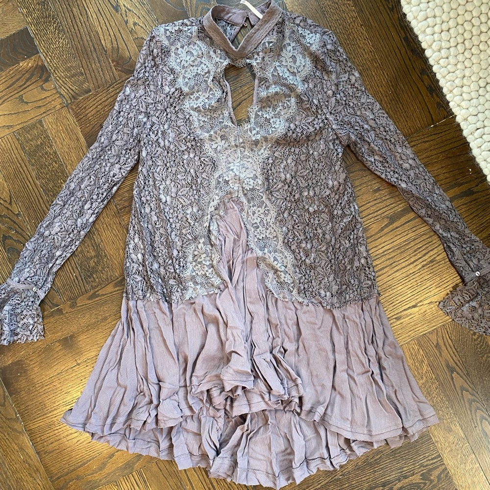 Mauve/Purple Lace Free People Dress